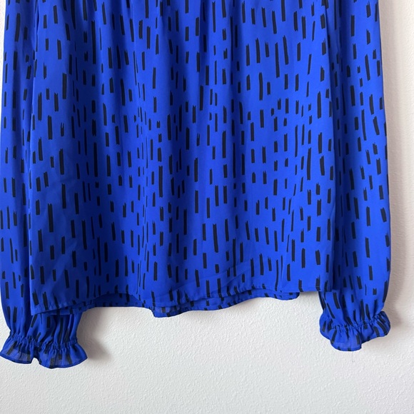 Rebecca Minkoff Blue Ruffled Top - Picture 13 of 14